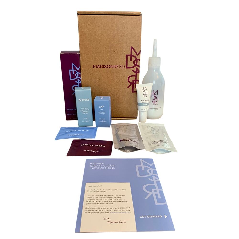 Madison Reed Radiant Hair Color Kit 6.5NNA Sondrio Brown NEW Cream Color